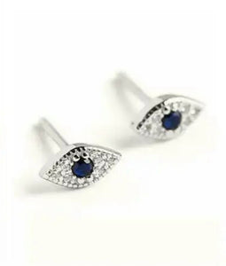 925 Sterling Silver Earrings • Eye Stud