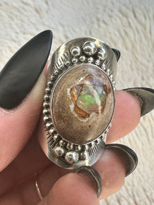 Handmade & Sterling Silver Rings Collection - Mexican Opal