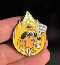 Load image into Gallery viewer, Pins / Badge - “This is Fine” Comic Strip Collection
