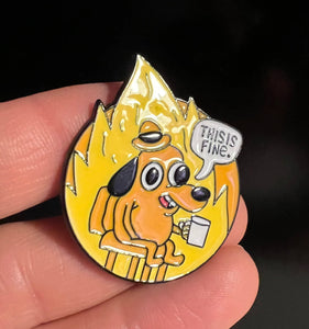 Pins / Badge - “This is Fine” Comic Strip Collection