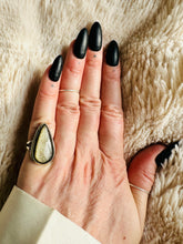 Load image into Gallery viewer, Handmade &amp; Sterling Silver Rings Collection - Gold Sheen Black Obsidian
