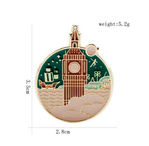 Pins / Badges ❥ London Skyline - Big Ben