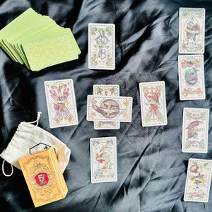 “The 5 Cent Tarot” + Bag + Smudging Stick