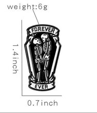 Load image into Gallery viewer, Pins / Badge - Forever &amp; Ever Lover in Coffin
