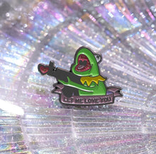 Load image into Gallery viewer, Pins / Badge - Kermit the Frog with a Gun
