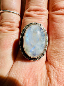 Handmade & Sterling Silver Rings Collection - Moonstone