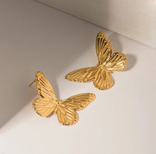 Load image into Gallery viewer, Butterfly • Stainless Steel Earrings
