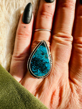 Load image into Gallery viewer, Handmade &amp; Sterling Silver Rings Collection - Chrysocolla

