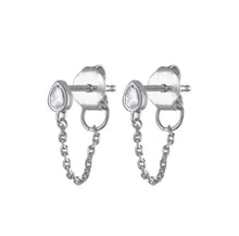 Load image into Gallery viewer, 925 Sterling Silver Earrings • Chained Drop
