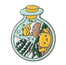 Load image into Gallery viewer, Pins / Badge - Cats in a Bottle
