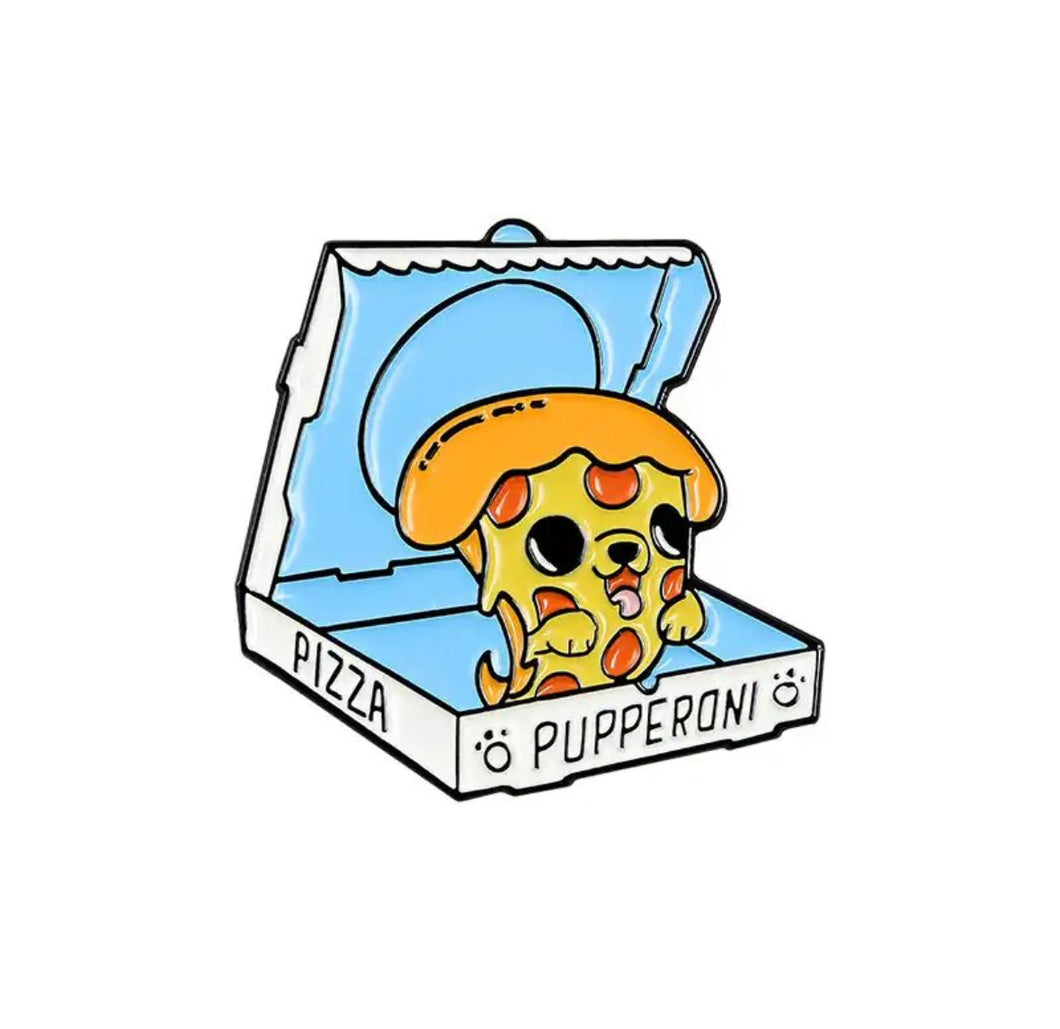 Pins / Badge - Pizza Pepperoni Doggy