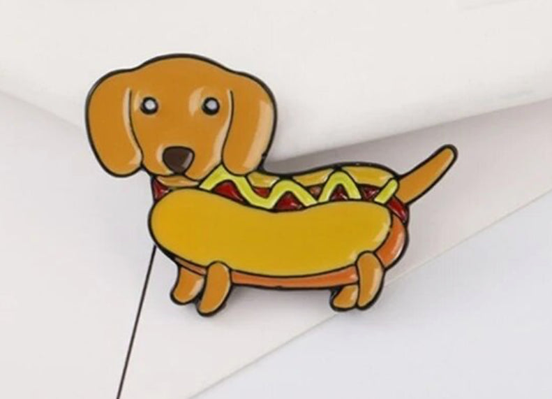 Pins / Badge - Sausage Hot Dog