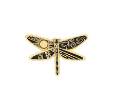 Load image into Gallery viewer, Pins / Badge - Moon &amp; Sun Dragonflies
