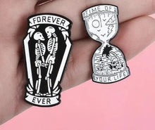 Load image into Gallery viewer, Pins / Badge - Forever &amp; Ever Lover in Coffin
