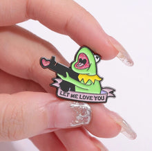 Load image into Gallery viewer, Pins / Badge - Kermit the Frog with a Gun
