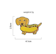 Load image into Gallery viewer, Pins / Badge - Sausage Hot Dog
