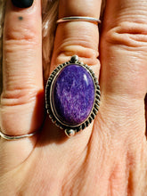 Load image into Gallery viewer, Handmade &amp; Sterling Silver Rings Collection - Charoite
