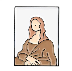 Pins / Badge - Famous Painting / Mona Lisa