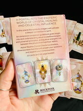 Load image into Gallery viewer, «Astral Realms» Crystal Oracle Deck + Bag + Smudging Stick
