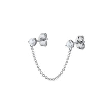 Load image into Gallery viewer, 925 Sterling Silver Earrings • Double Studs with Pearls
