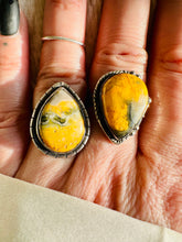Load image into Gallery viewer, Handmade &amp; Sterling Silver Rings Collection - Bumblebee Jasper
