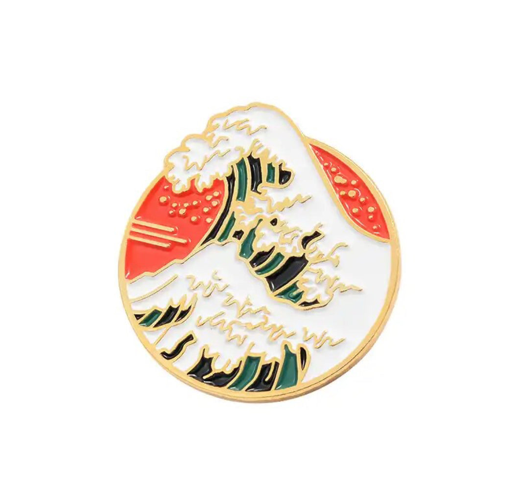 Pins / Badge - The Great Wave Off Kanagawa