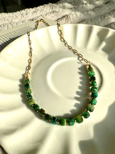 Green Tiger’s Eye Necklace