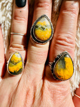 Load image into Gallery viewer, Handmade &amp; Sterling Silver Rings Collection - Bumblebee Jasper

