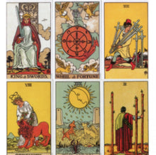 Load image into Gallery viewer, “The Rider” Tarot by Smith-Waite + Bag + Smudging Stick
