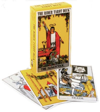 Load image into Gallery viewer, “The Rider” Tarot by Smith-Waite + Bag + Smudging Stick
