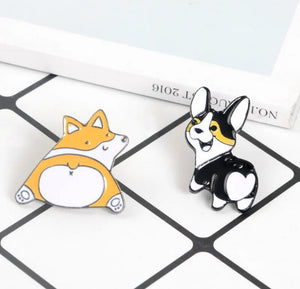 Pins / Badges - Dog Corgi