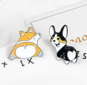 Pins / Badges - Dog Corgi