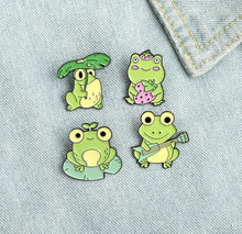 Load image into Gallery viewer, Pins / Badge - Cute Frogs Collection
