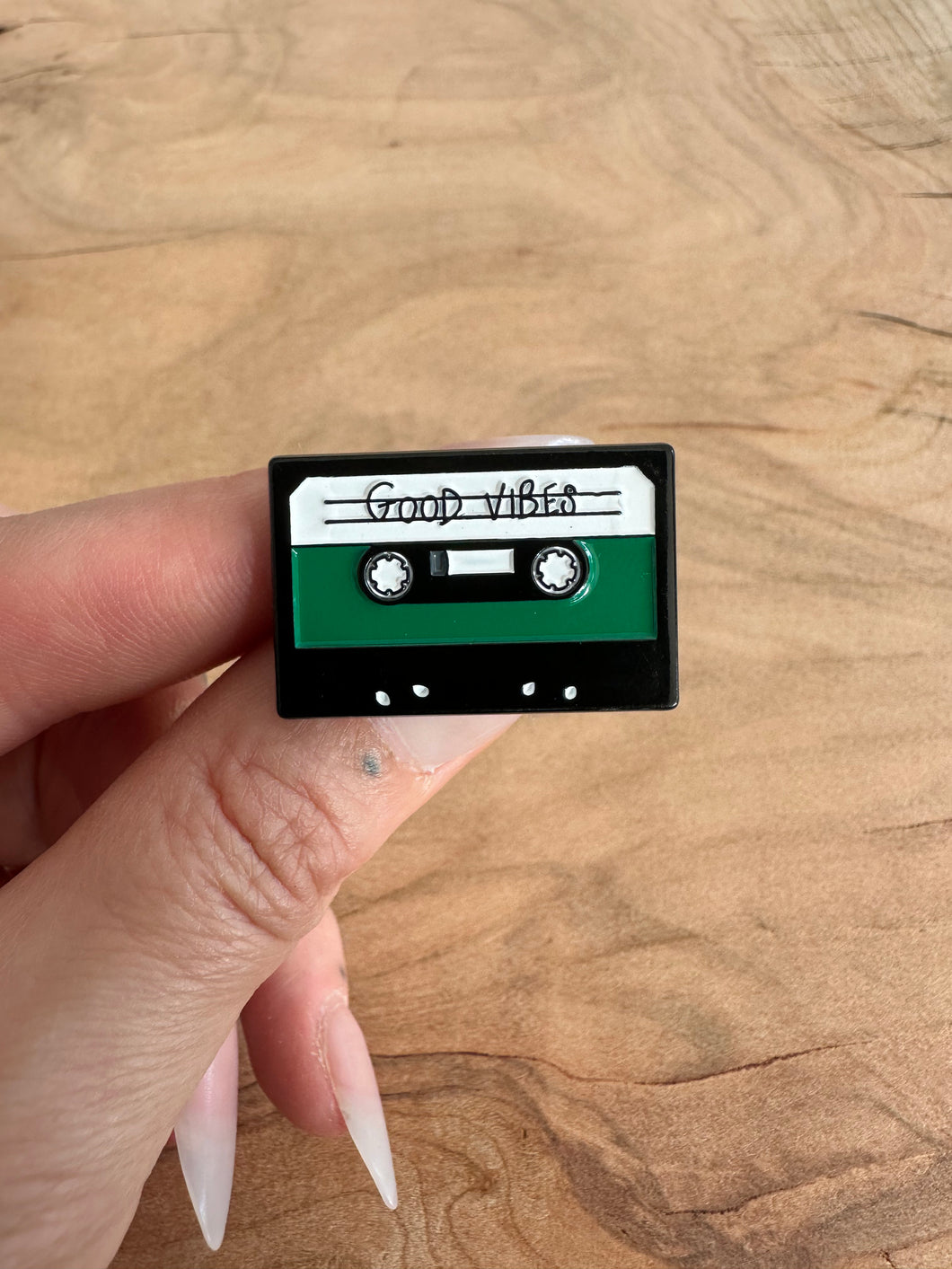 Pin / Badge - Music Tape / Good Vibes