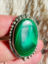 Load and play video in Gallery viewer, Handmade &amp; Sterling Silver Rings Collection - Malachite
