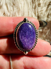 Load and play video in Gallery viewer, Handmade &amp; Sterling Silver Rings Collection - Charoite
