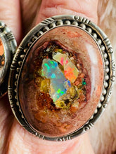 Load and play video in Gallery viewer, Handmade &amp; Sterling Silver Rings Collection - Mexican Opal
