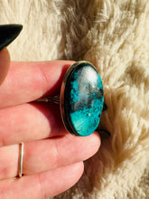 Load and play video in Gallery viewer, Handmade &amp; Sterling Silver Rings Collection - Chrysocolla
