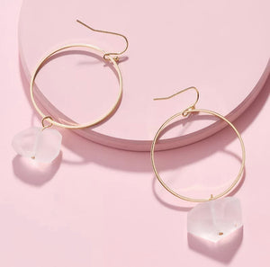 Earrings Lola ▷ Real Faceted Rock Quartz / Healing Jewellery