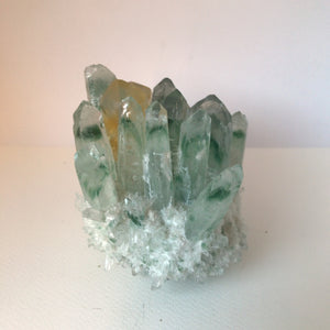 Crystal • Green & Yellow Phantom Quartz • Cluster