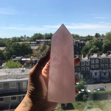 Load image into Gallery viewer, Crystal Point ⟁ Rose Quartz • Unique Piece
