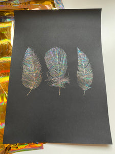 Prints ❥ 3 Feathers