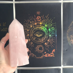 Crystal Point ⟁ Rose Quartz • Unique Piece