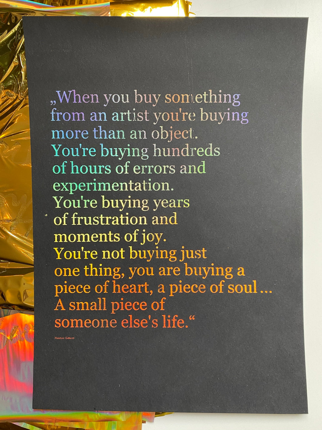 Prints ❥ When You Buy Something From An Artist