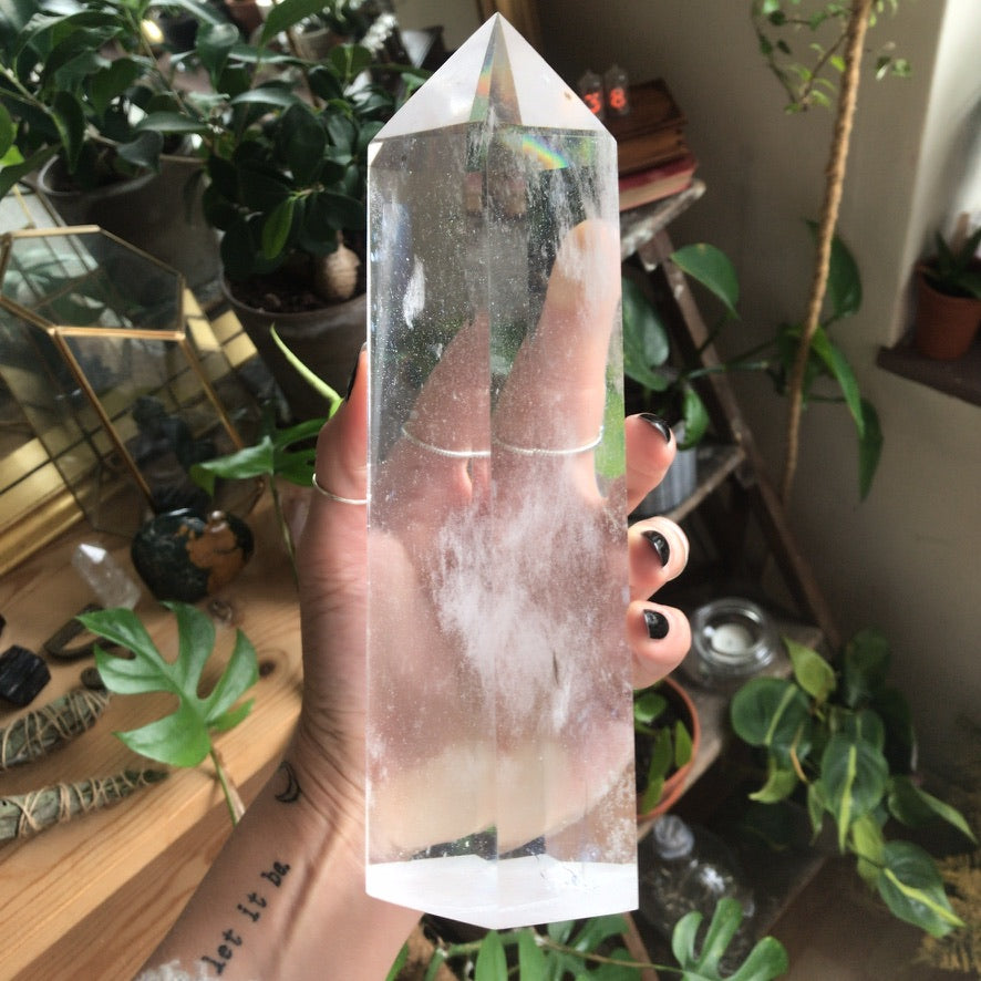 Crystal Point ⟁ Clear Quartz • Unique Piece (Large Size)
