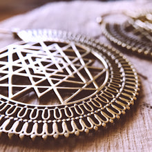 Load image into Gallery viewer, Ethnic Earrings • Sri Yantra

