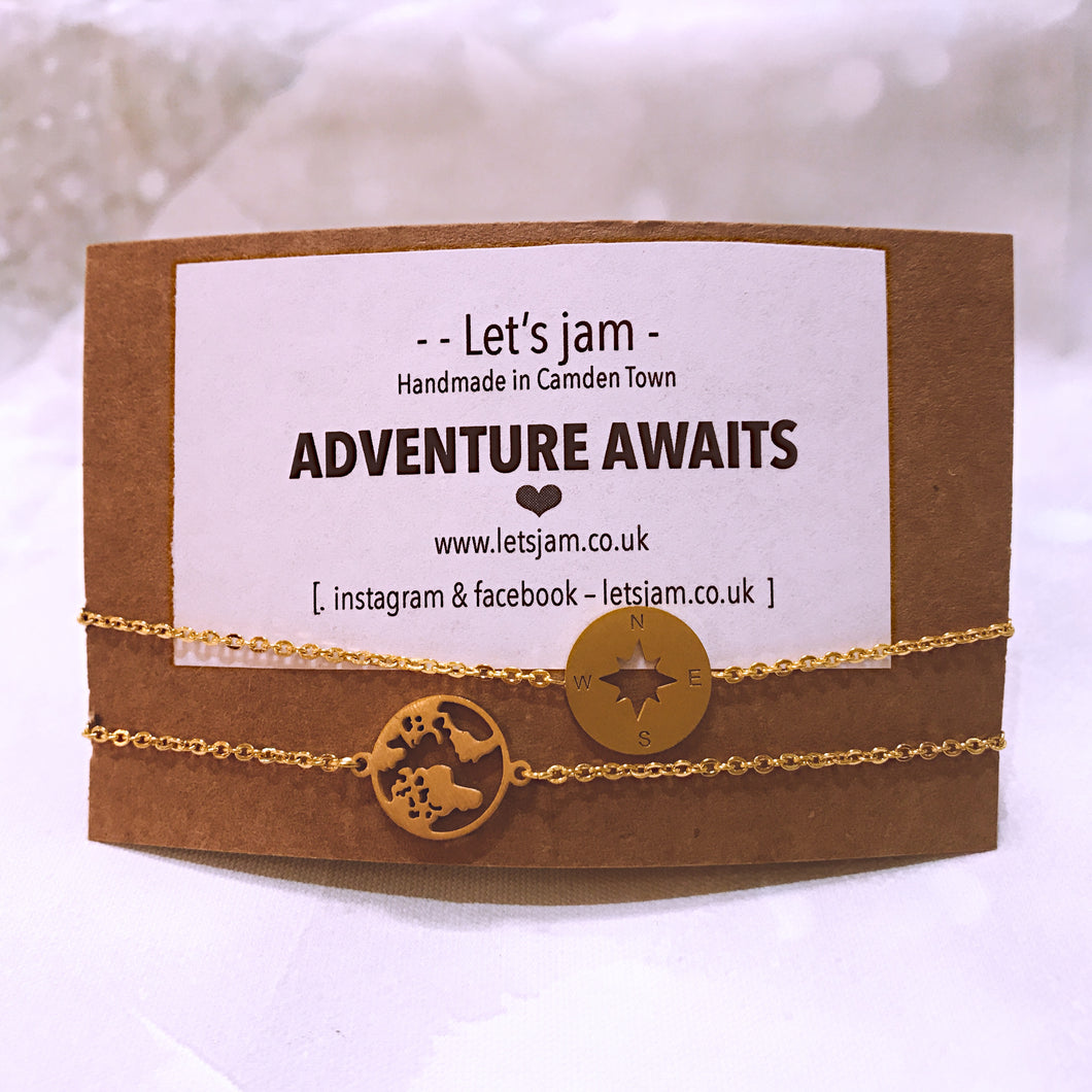 Matching Bracelets • Adventure Awaits