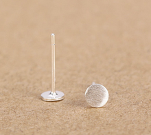 Load image into Gallery viewer, Stud Earrings • Sterling Silver • Round
