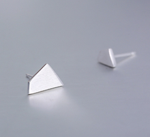 Load image into Gallery viewer, Stud Earrings • Sterling Silver • Asymmetrical

