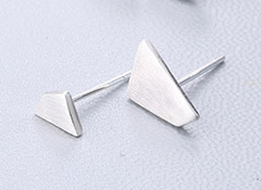 Stud Earrings • Sterling Silver • Asymmetrical